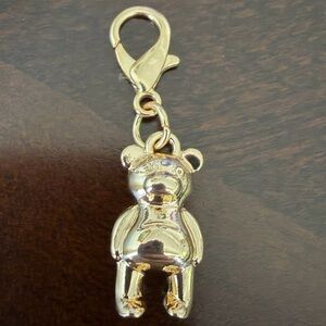 Coach Gold Bear Charm Keyring for Kids - Cute Pendant Accessory